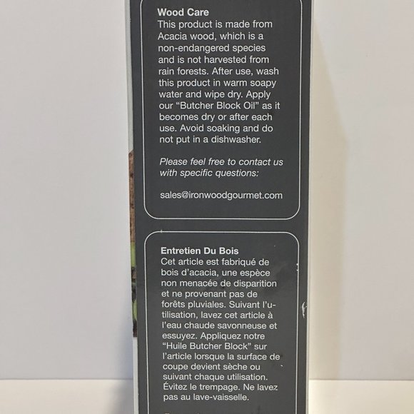 Ironwood Gourmet Acacia Wood Cocktail Cheese Wine Plates ~ Set of 4 ~ NEW - Picture 4 of 7